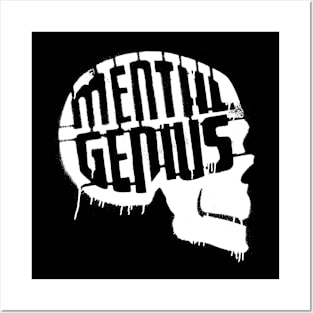 MENTAL GENIUS - Collector white edition Posters and Art